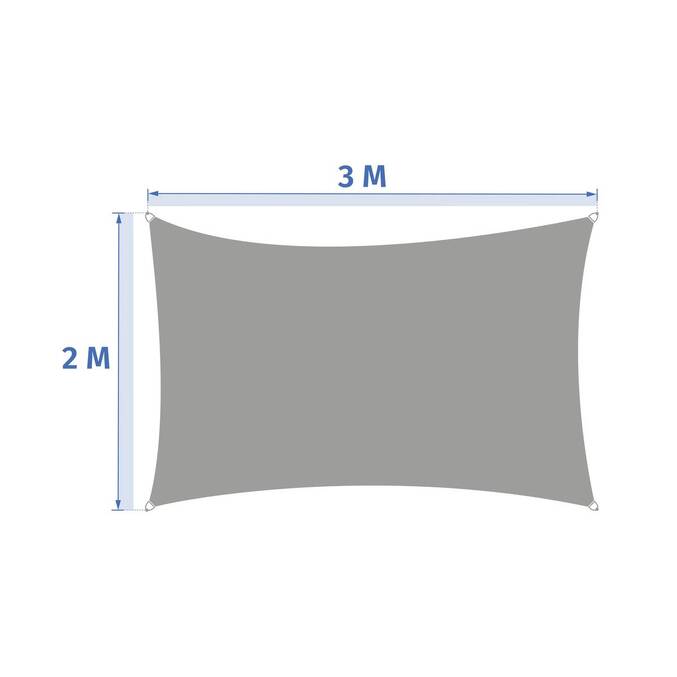 Voile d'ombrage rectangulaire ELYORA Blé