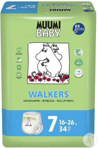 Muumi Baby Pants Taille 7 16-26kg 34 Pièces