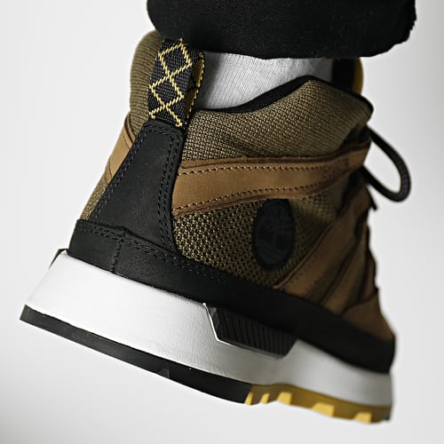 Baskets Euro Trekker Mid A28F3 Olive Nubuck
