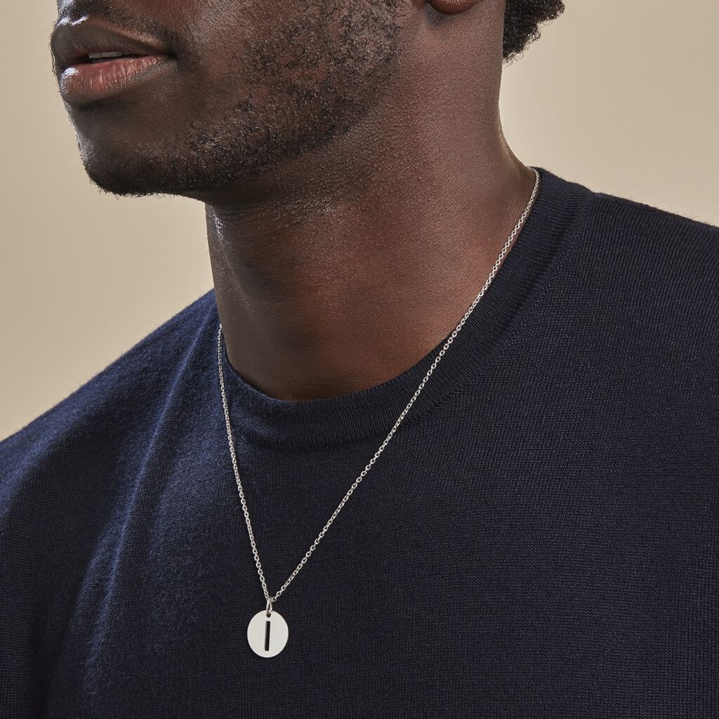 Pendentif Elio I Argent Blanc