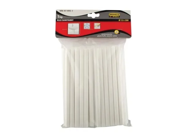 Modeco sanitære limindsatser 12 mm x 200 mm hvid 250 stk 5 kg PRO-B (MN-97-995-5)