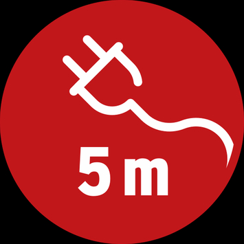 Brennenstuhl looplamp met rubber, 5 meter