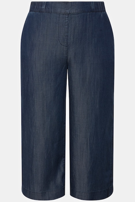 Lyocell-Culotte, Jeansoptik, Komfortbund, Marleneform