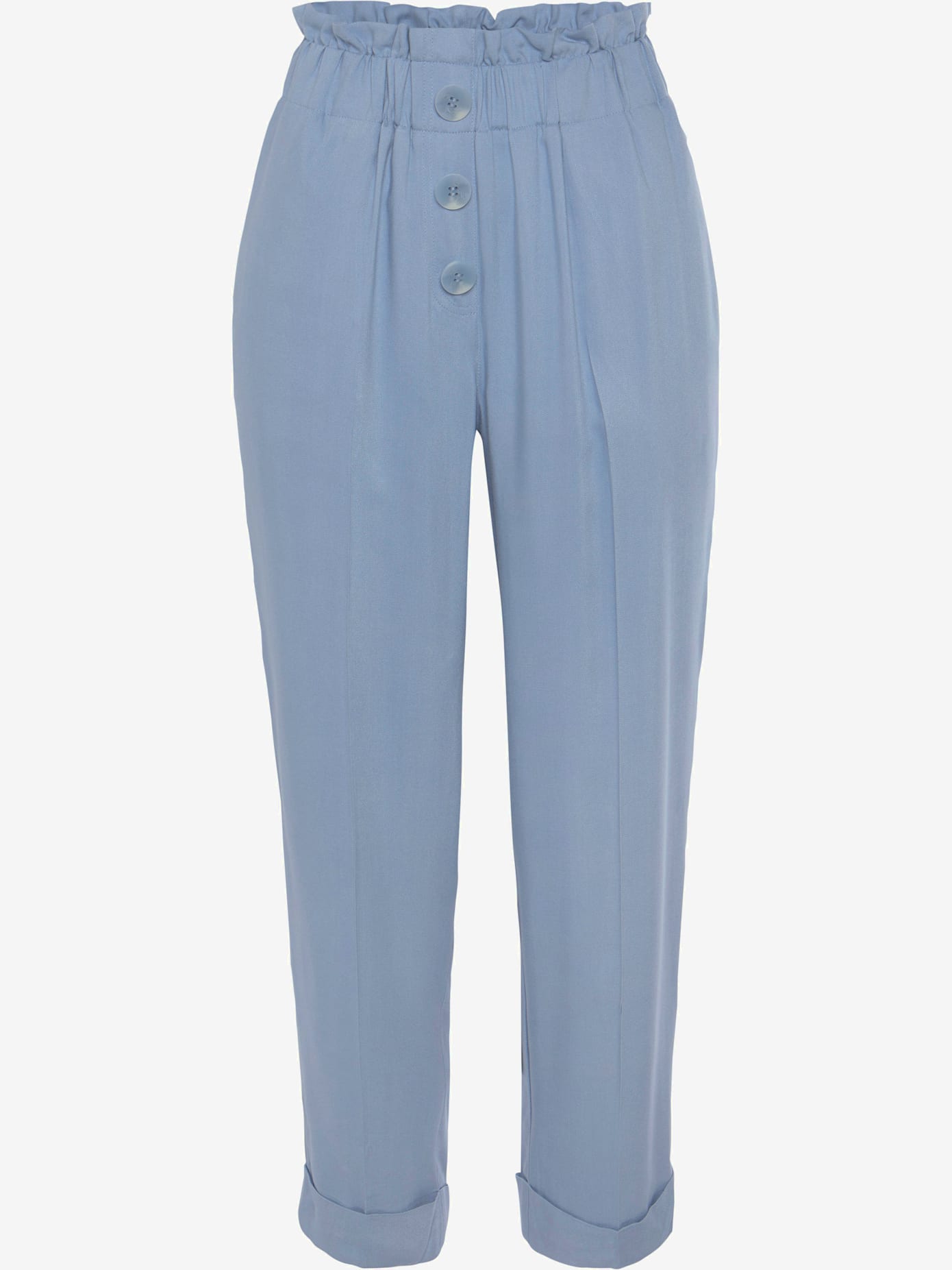 Pantalon paperbag léger avec ceinture élastique