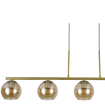 Hanglamp Esfera 5-lichts messing 130cm x Ø16cm