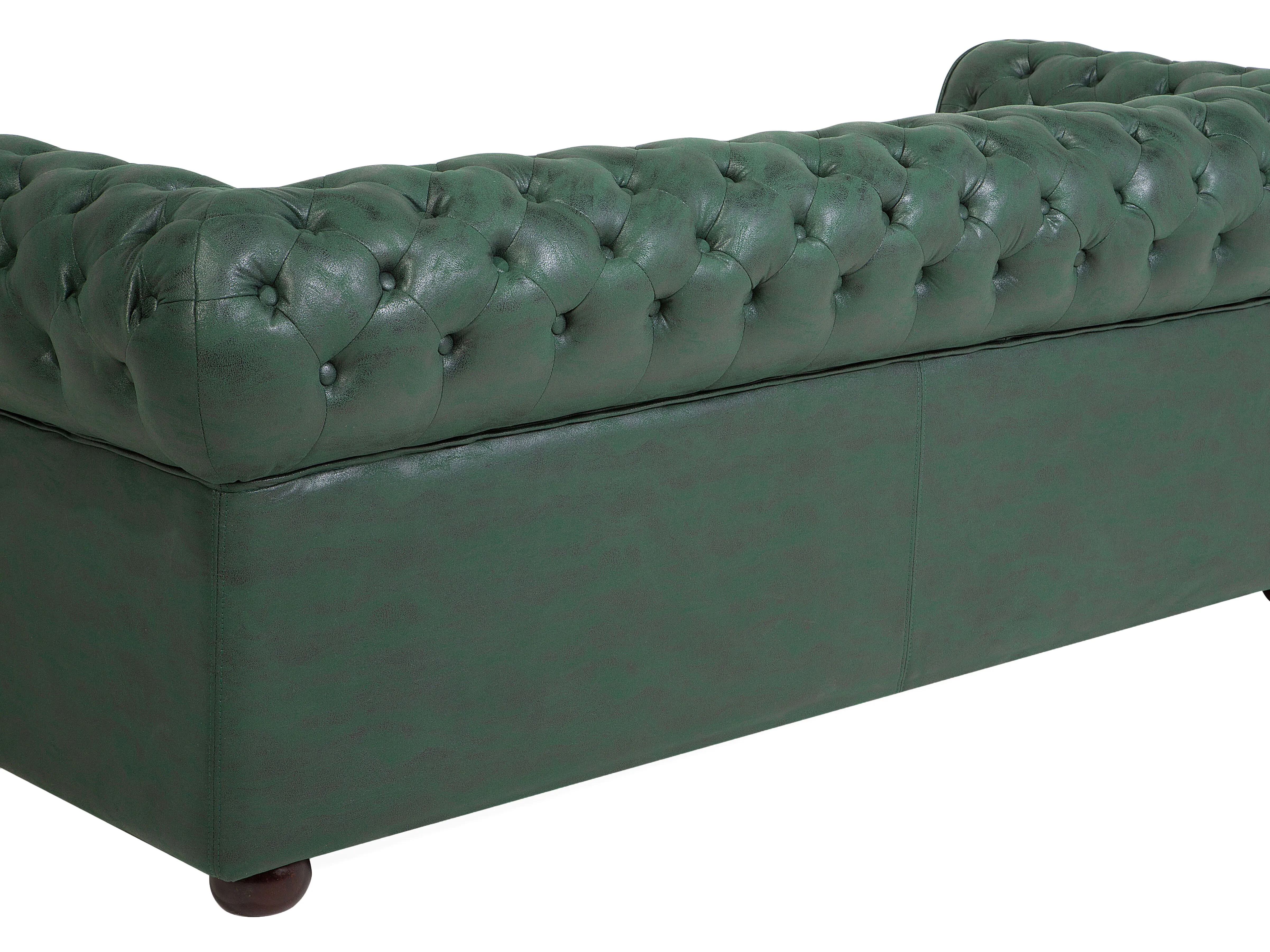 Bank 3-zits CHESTERFIELD Kunstleer Groen