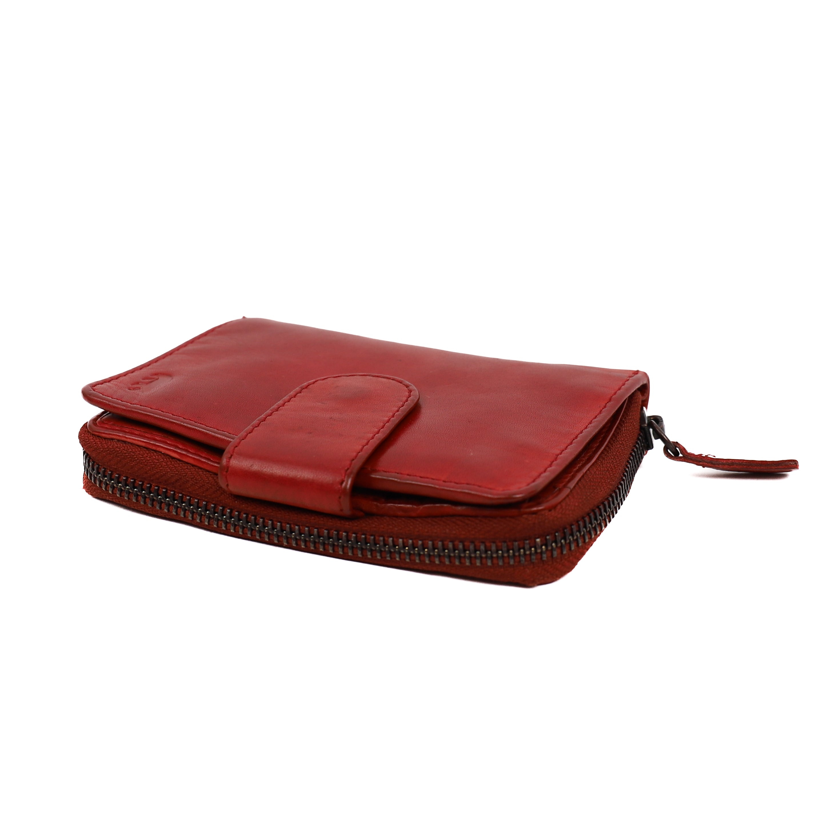 Ritsportemonnee 'Loet' rood Rood