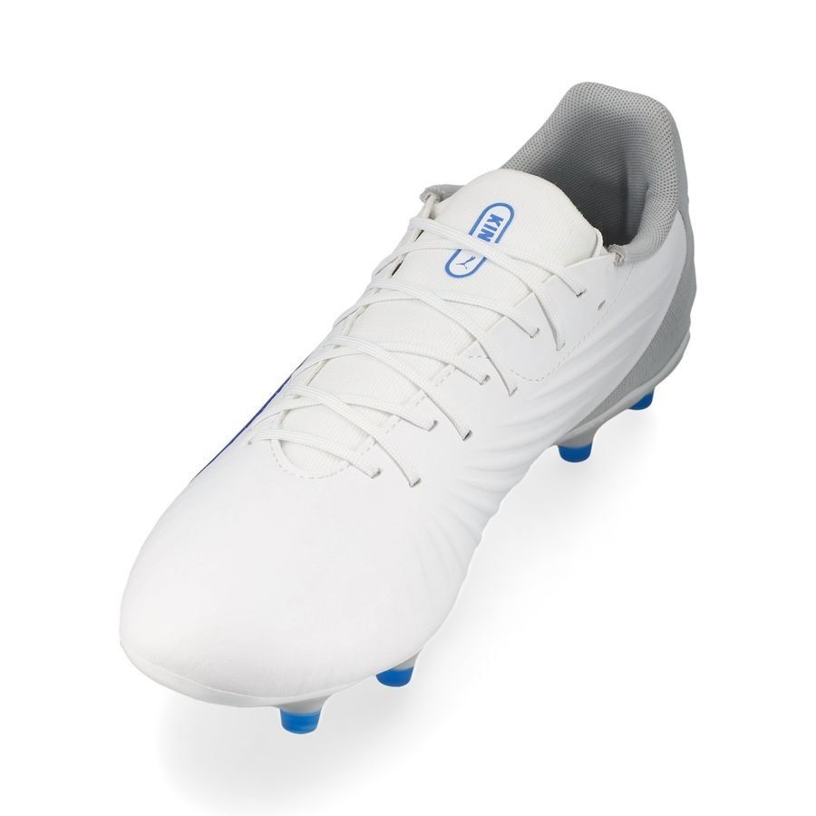 PUMA King Match FG/AG Formula - Blanc/Bleu/Flat Light Gray