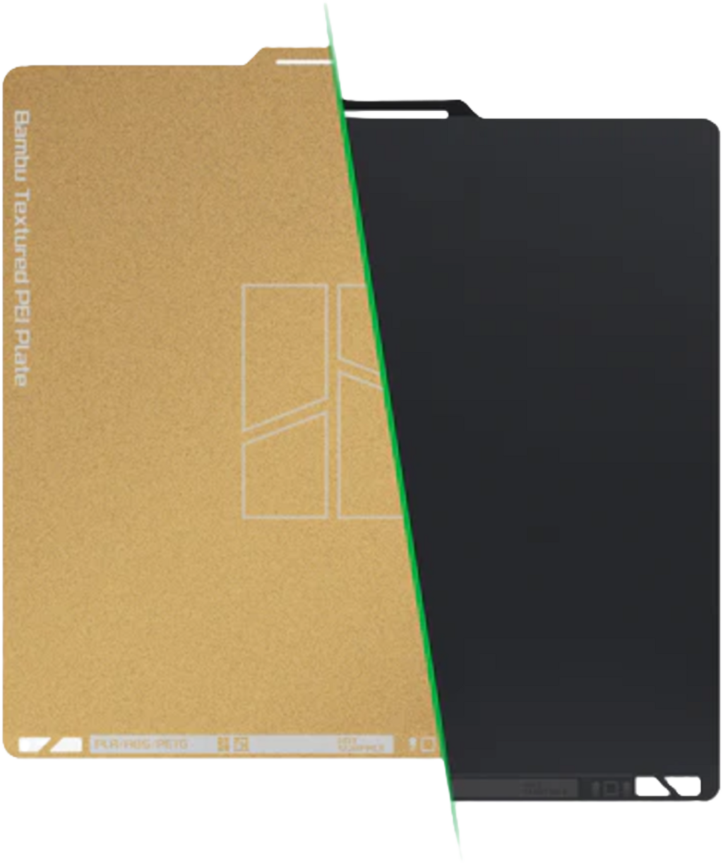 Bambu Lab  Bambu Dual Texture PEI Plate, A1, P1P, P1S, X1, X1C, X1E    Zwei Oberflächen in einer Platte