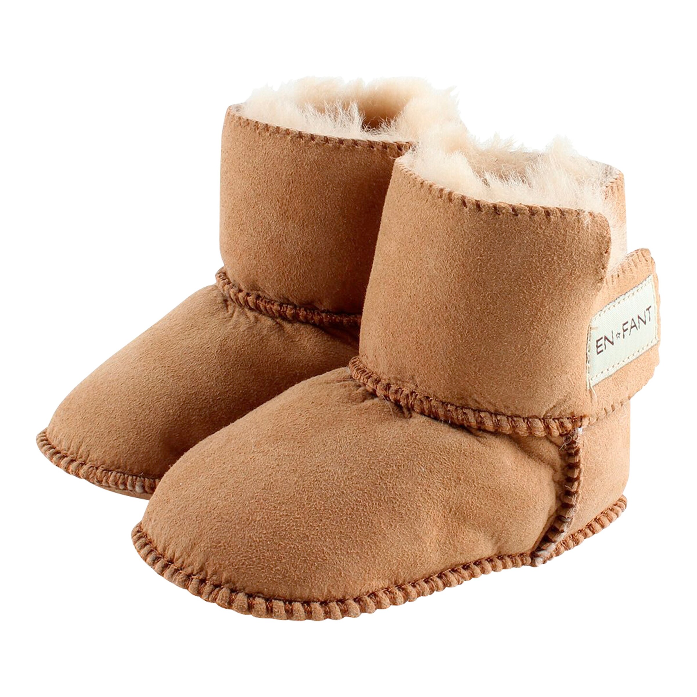 EN FANT Lammfellschuhe mit Klettverschluss
