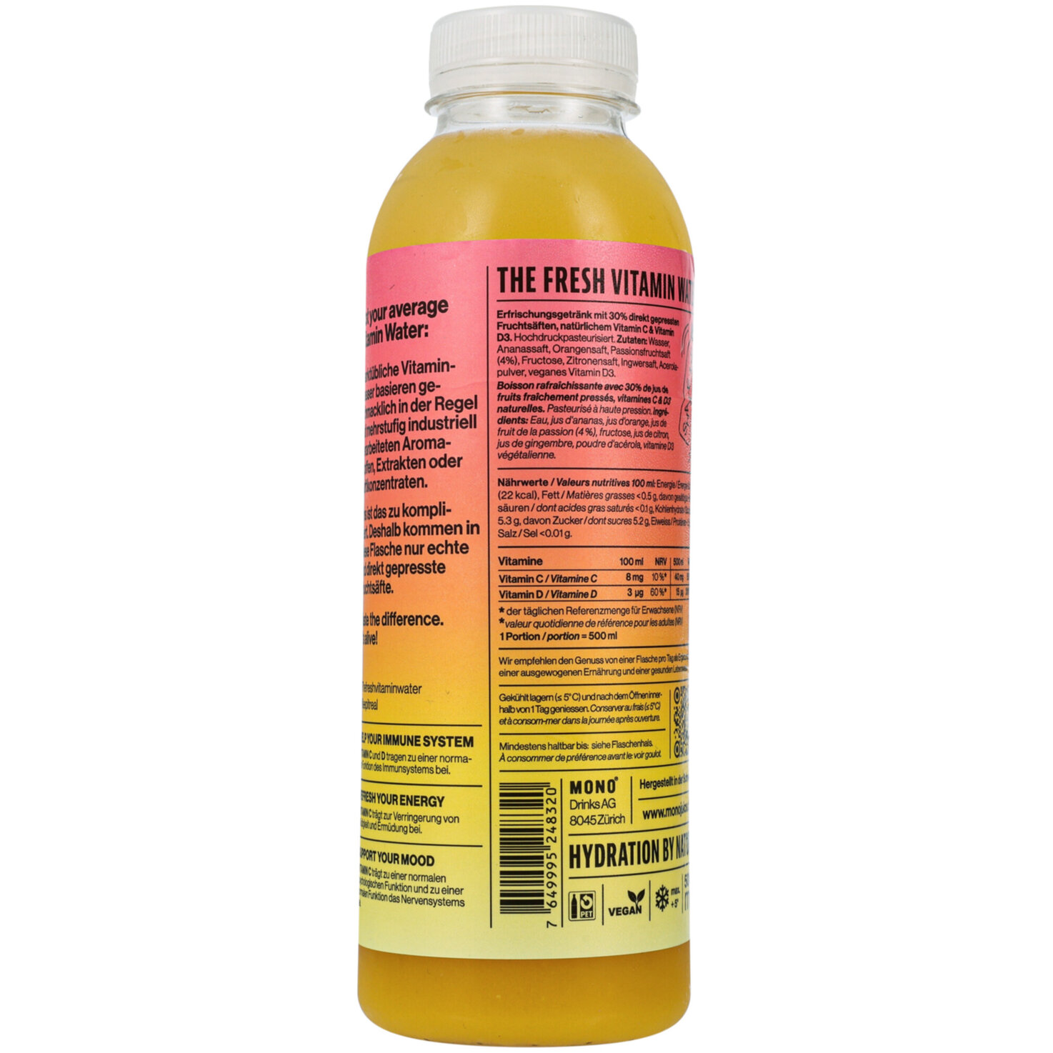 Defence + Immunity Vitamin Water Passionfruit