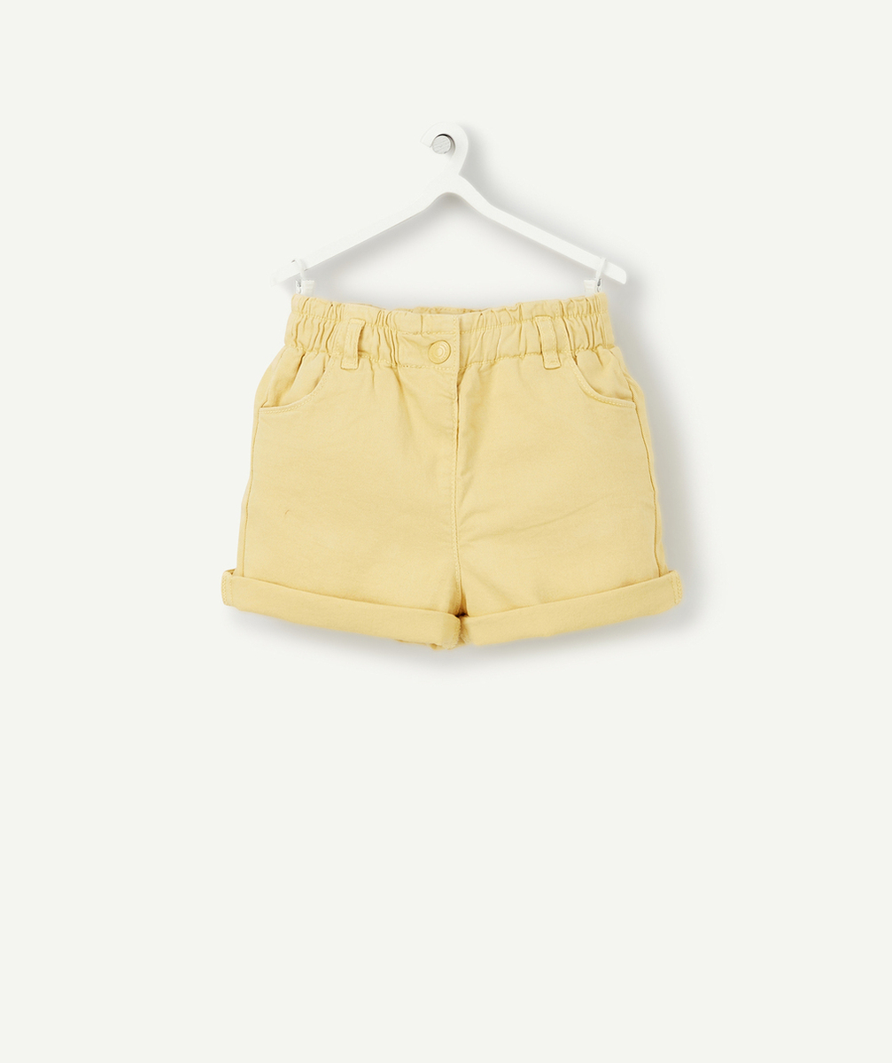 SHORT EN JEAN BÉBÉ FILLE JAUNE