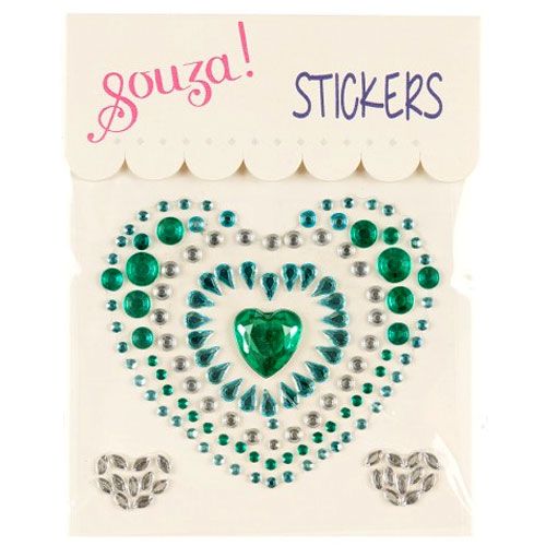 Souza for kids fun stickers hart - groen