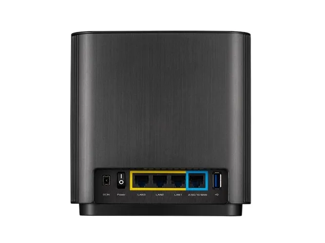 ASUS ZenWiFi AX (XT8) - Wi-Fi-system - (2 routere) - op til 5500 sq.ft - mesh 1GbE, 2.5GbE - Wi-Fi 6 - Tri-Band