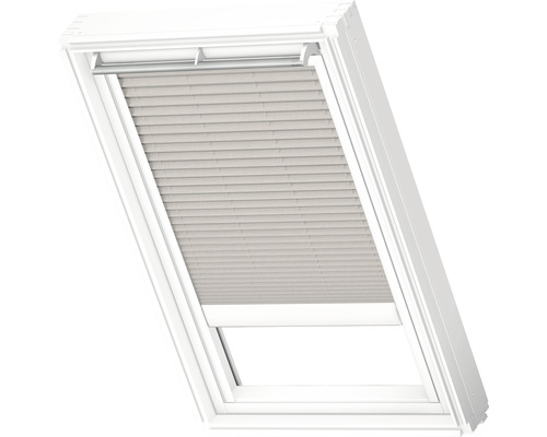 Velux plisségordijn, op zonne-energie, zilvergrijs, effen kleur, FSL C02 1284SWL