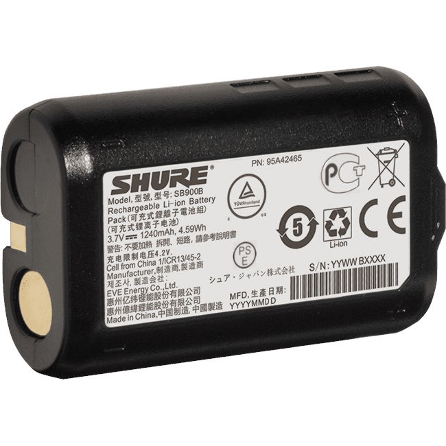 Shure SB900B oplaadbare lithium-ion batterij