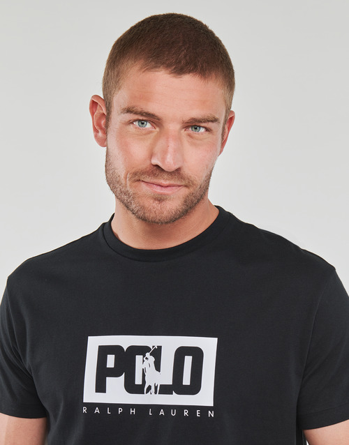Polo Ralph Lauren - T-SHIRT AJUSTE EN COTON LOGO POLO RALPH LAUREN Negro