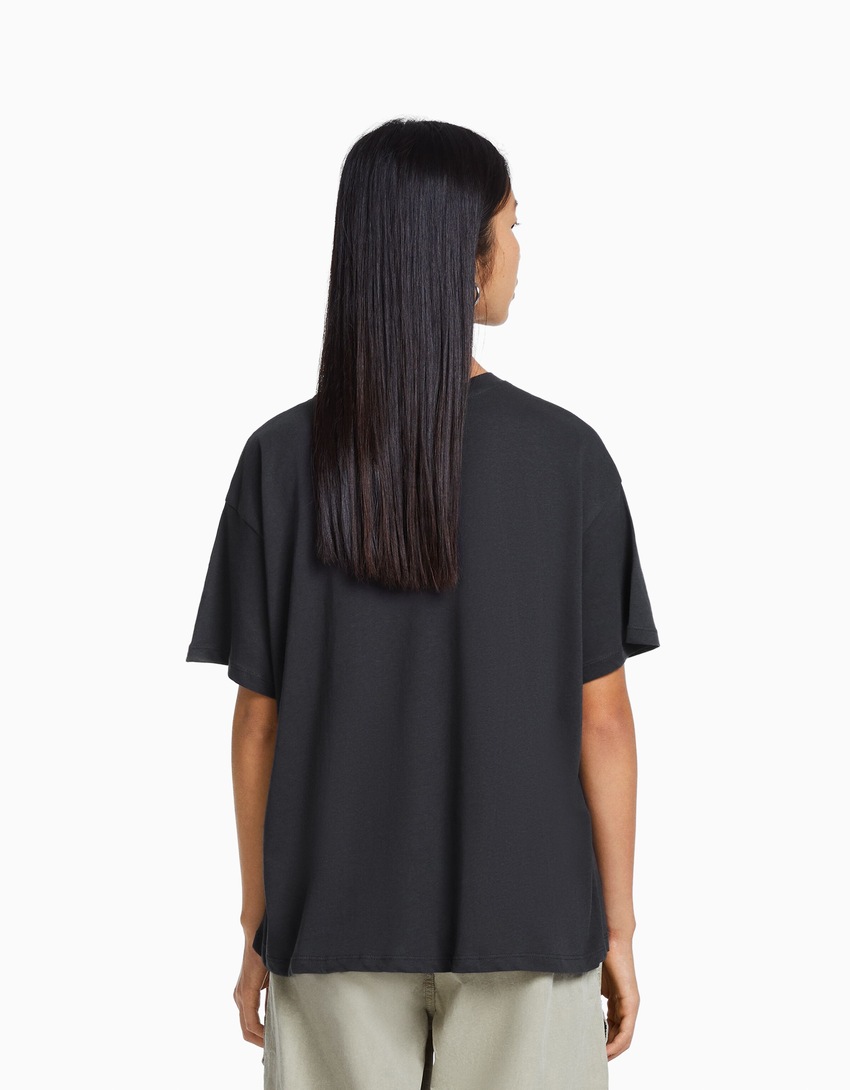 Camiseta de manga curta com estampa