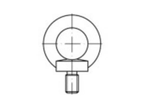 TOOLCRAFT 109354 Ringskruer M56 DIN 580 Stål 1 stk