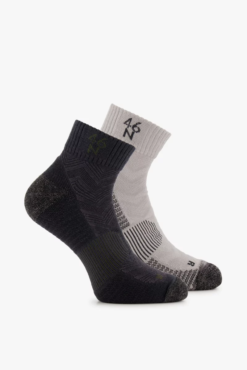 46 NORD 2-Pack Quarter Merino 35-47 Herren Wandersocken