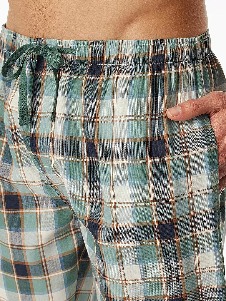 SCHIESSER Pyjamahose  grün