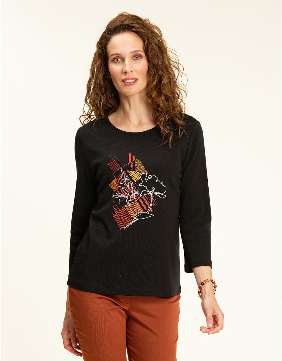 T-shirt noir coton BIO