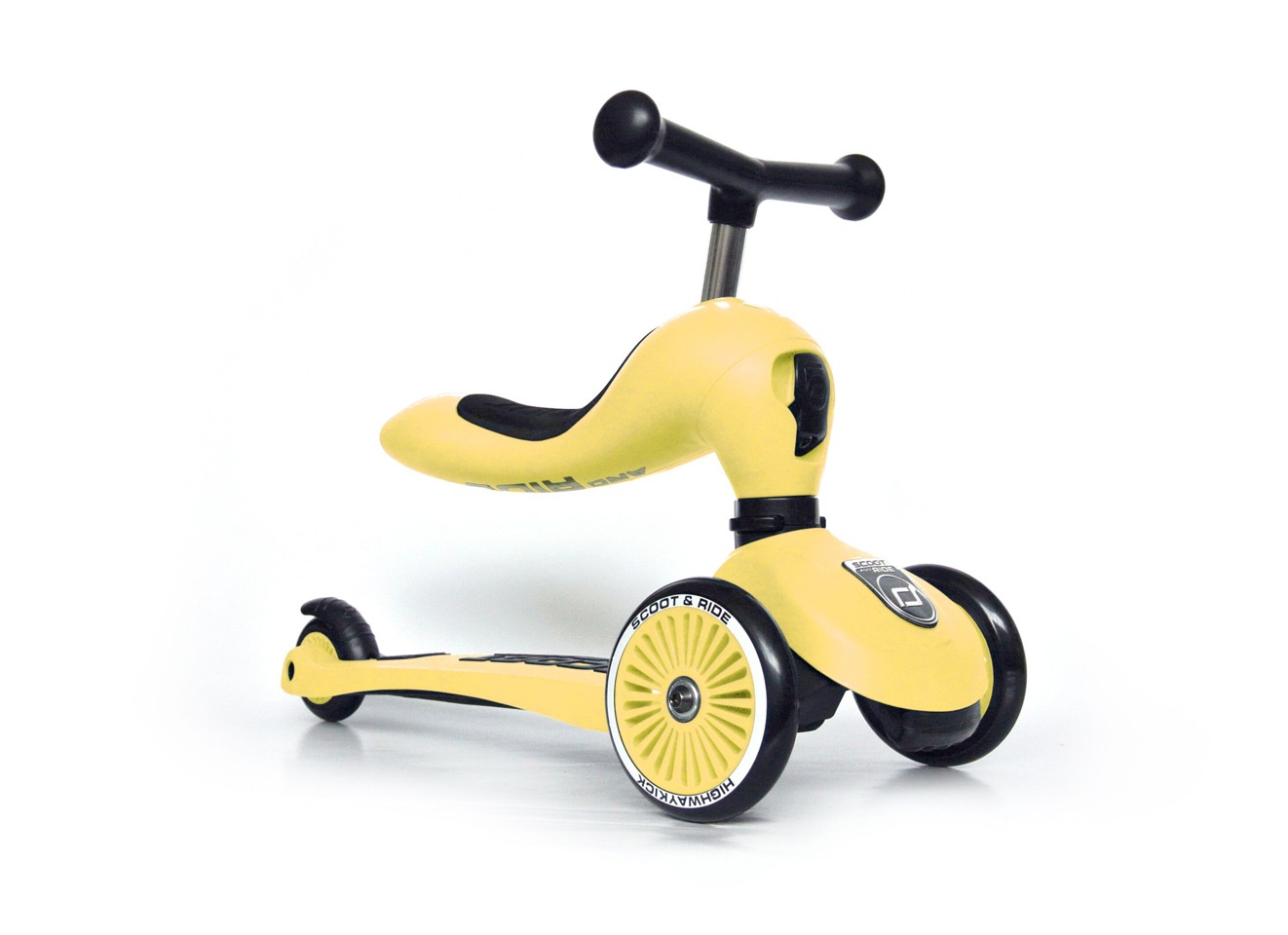 Scoot and Ride - 2 i 1 Løbecykel/ Løbehjul - Lemon