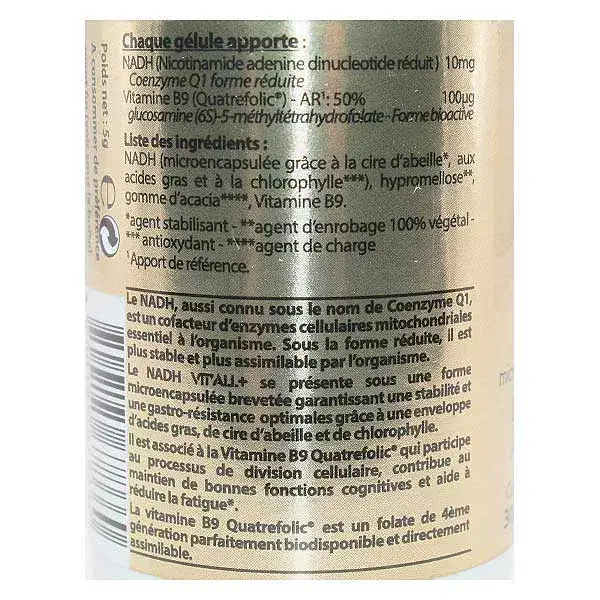 Vit'all+ NADH 30 cápsulas gastrorresistentes