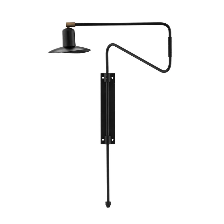 House Doctor - Swing Wandleuchte, schwarz