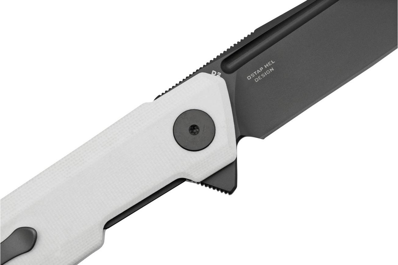 Bestechman Dundee BMK01I White G10, Black D2, zakmes Ostap Hel design