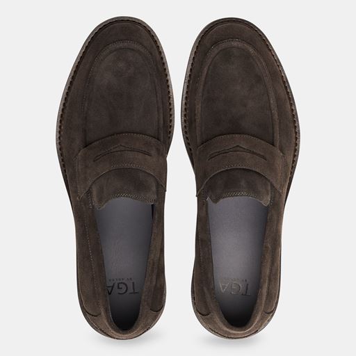 TGA T43-4311 Loafers, Grey-Brown, 45