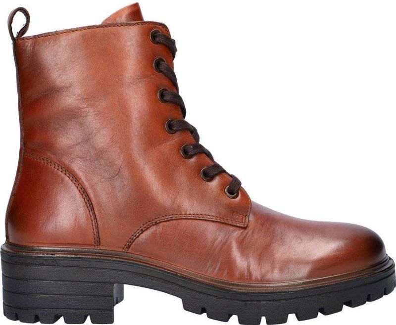 Nelson - Veterboots - Dames - Leer - Uitneembaar Voetbed - Lichtgewicht Rubberzool