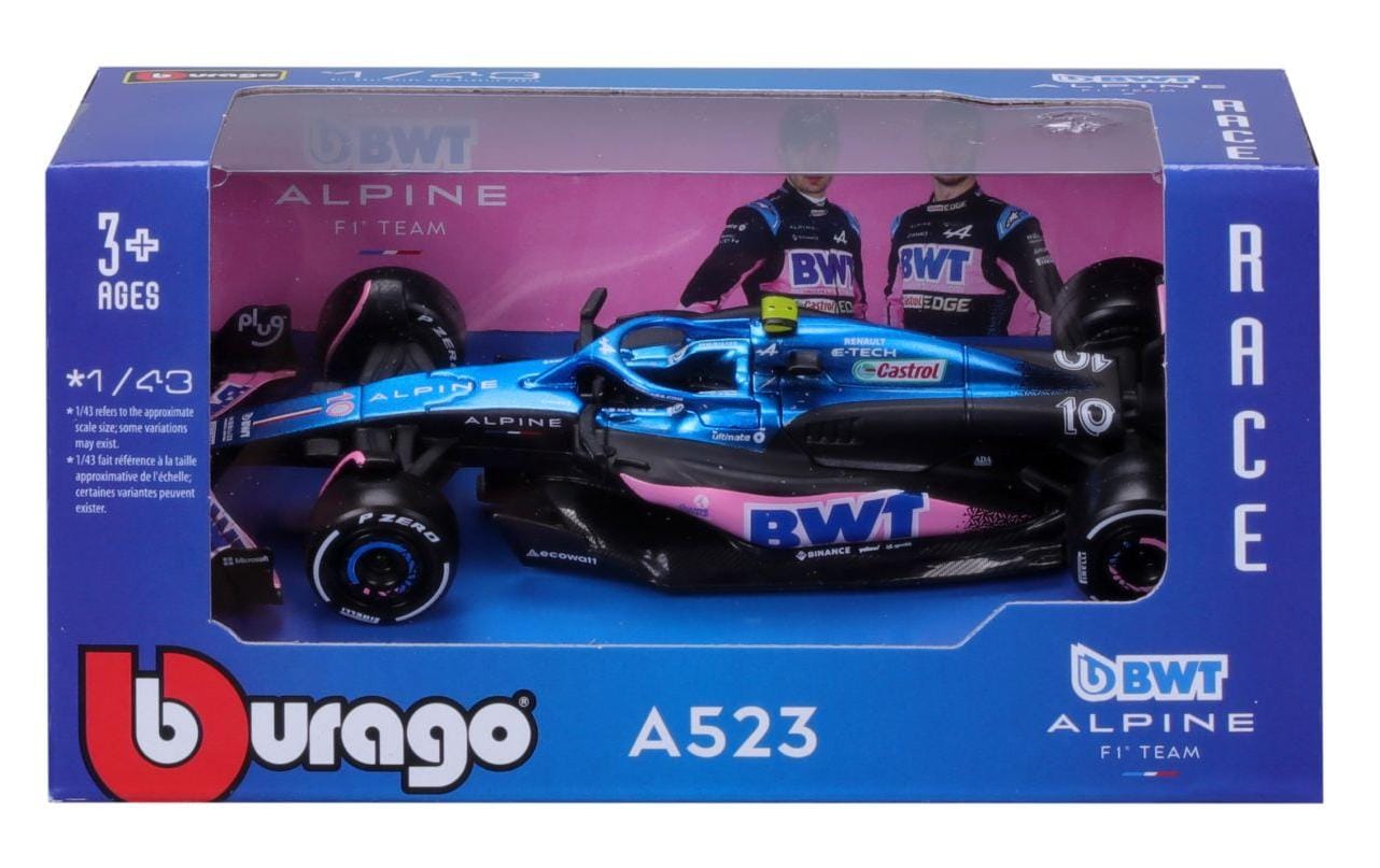 BWT Alpine F1 Team A523 Gasly 2023 ohne Helm 1:43Sammlermodell im Massstab 1:43