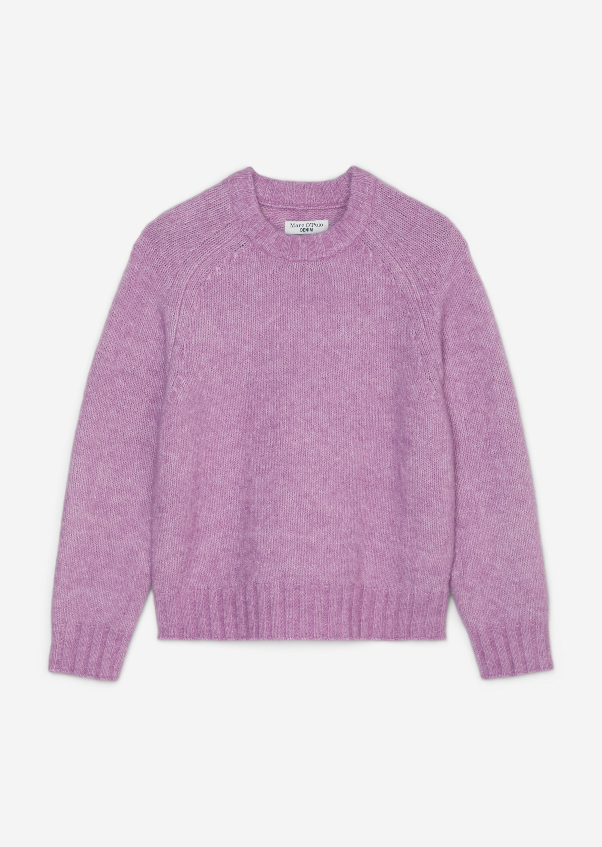 Softer Strickpullover realxed aus Schurwolle-Mohairwolle-Mix