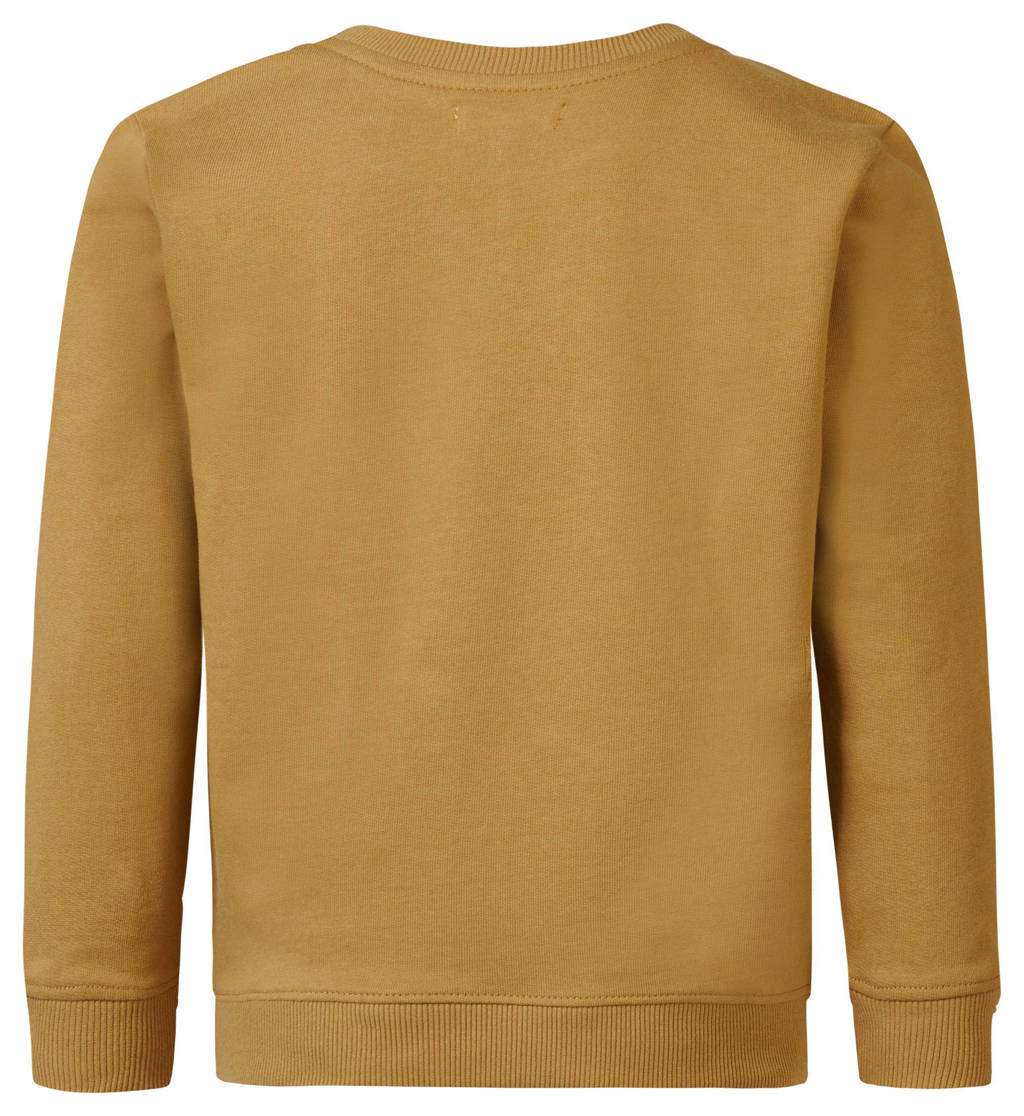 Noppies sweater Woodbine met printopdruk lichtbruin