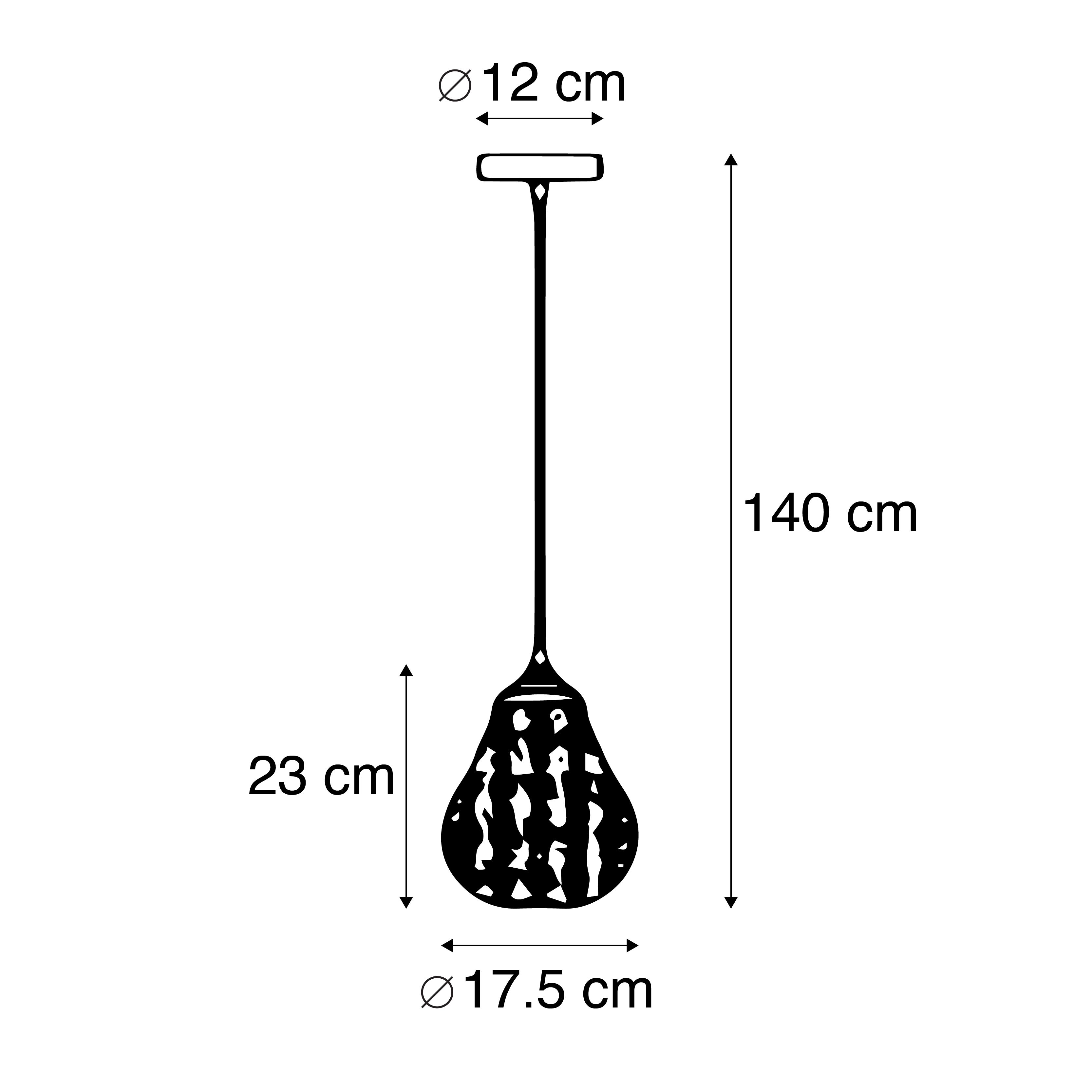 Oosterse hanglamp goud 17,5cm - Billa Dia