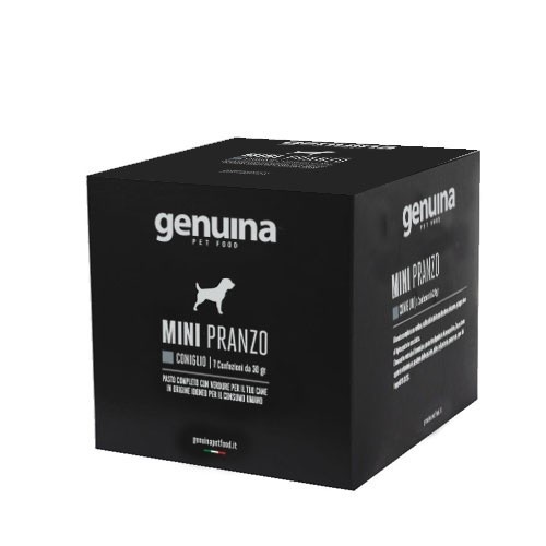 Ração genuína para animais de estimação, mini hambúrguer de coelho com sabor de coelho, para cães de pequeno porte.