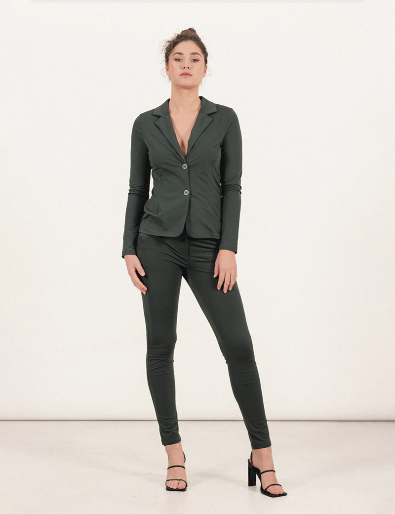 HBT BASICS ESSENTIELS | CHRISTINA PANTALON CHINO KAKI ANTHRACITE
