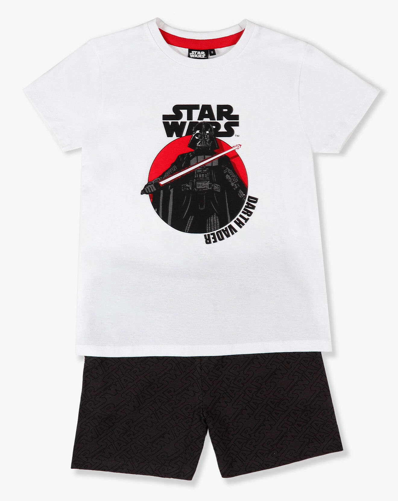 Star Wars Pyjama T-Shirt & Short blanc