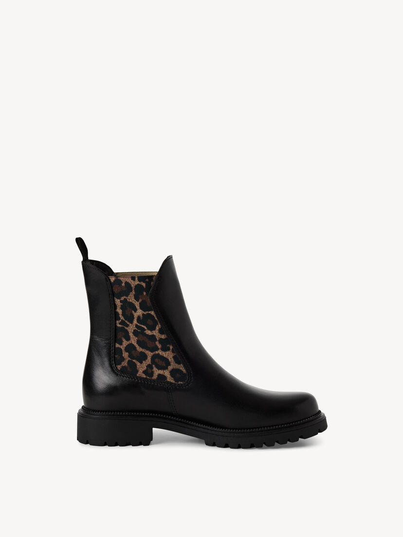 Leren Chelseaboot - zwart