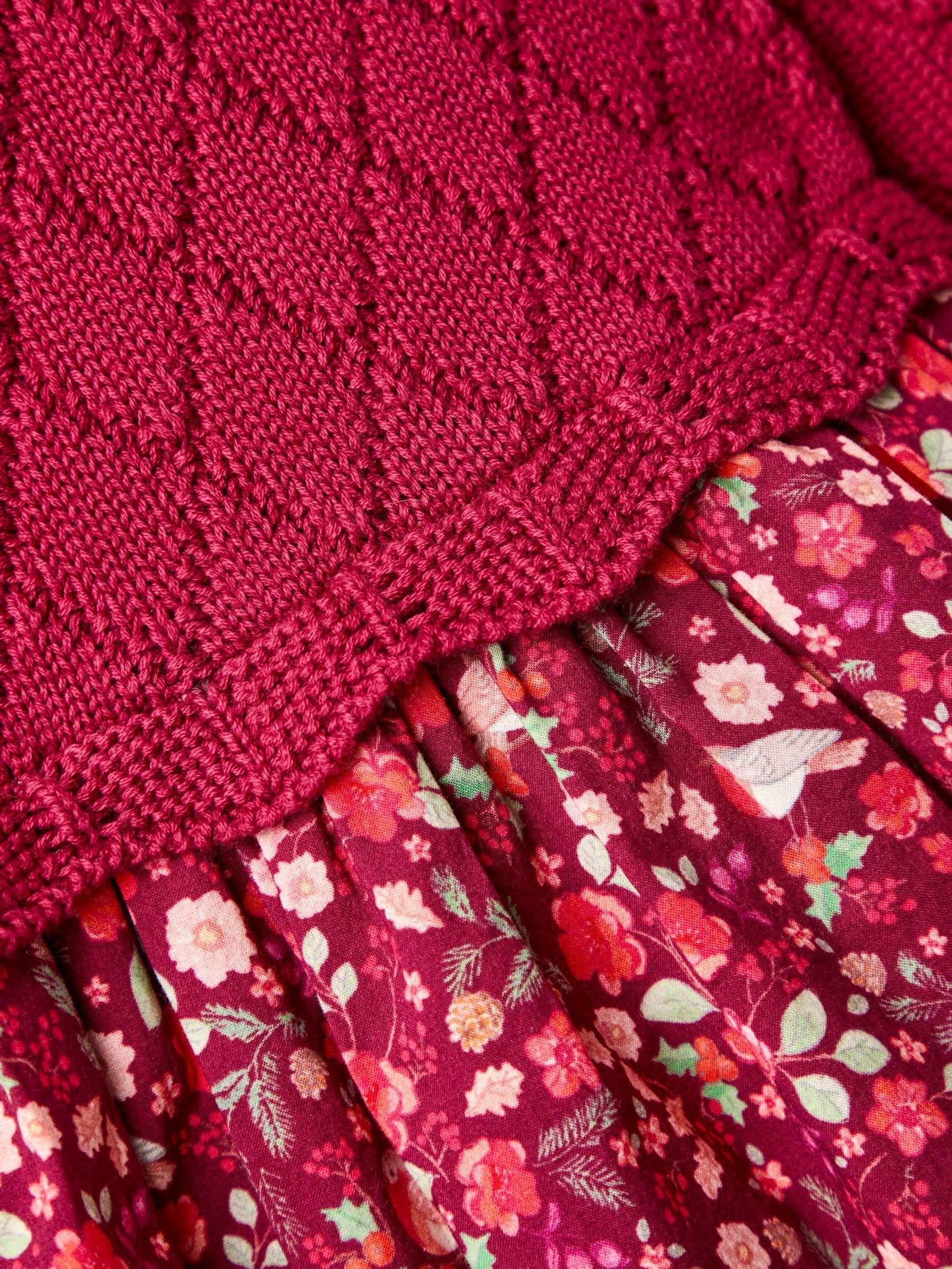 Rood Kerstmis - JoJo Maman Bébé Knitted Combo Dress