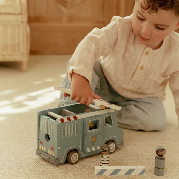 Little Dutch Politiewagen Inclusief Pegdolls – Hout