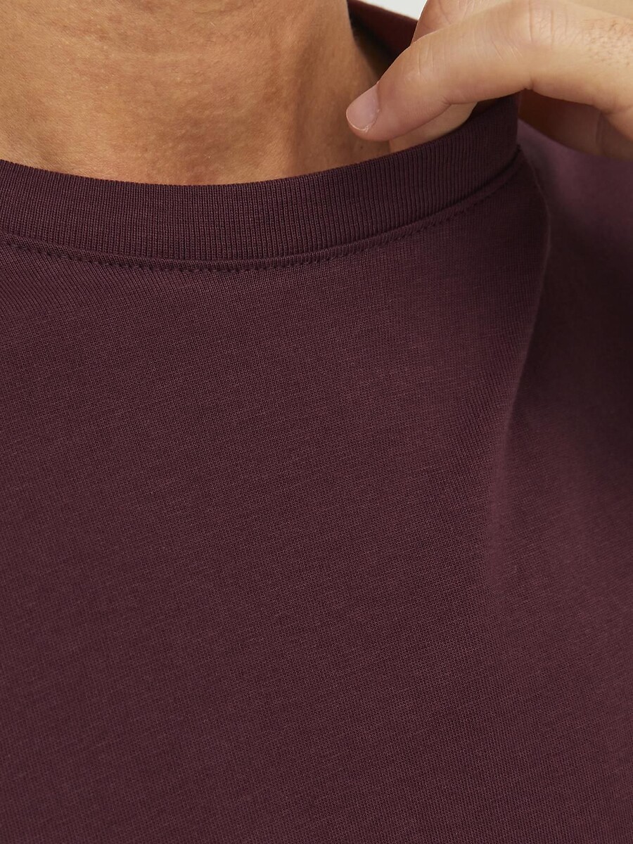 JACK & JONES<br>Camiseta de gola redonda em algodão orgânico