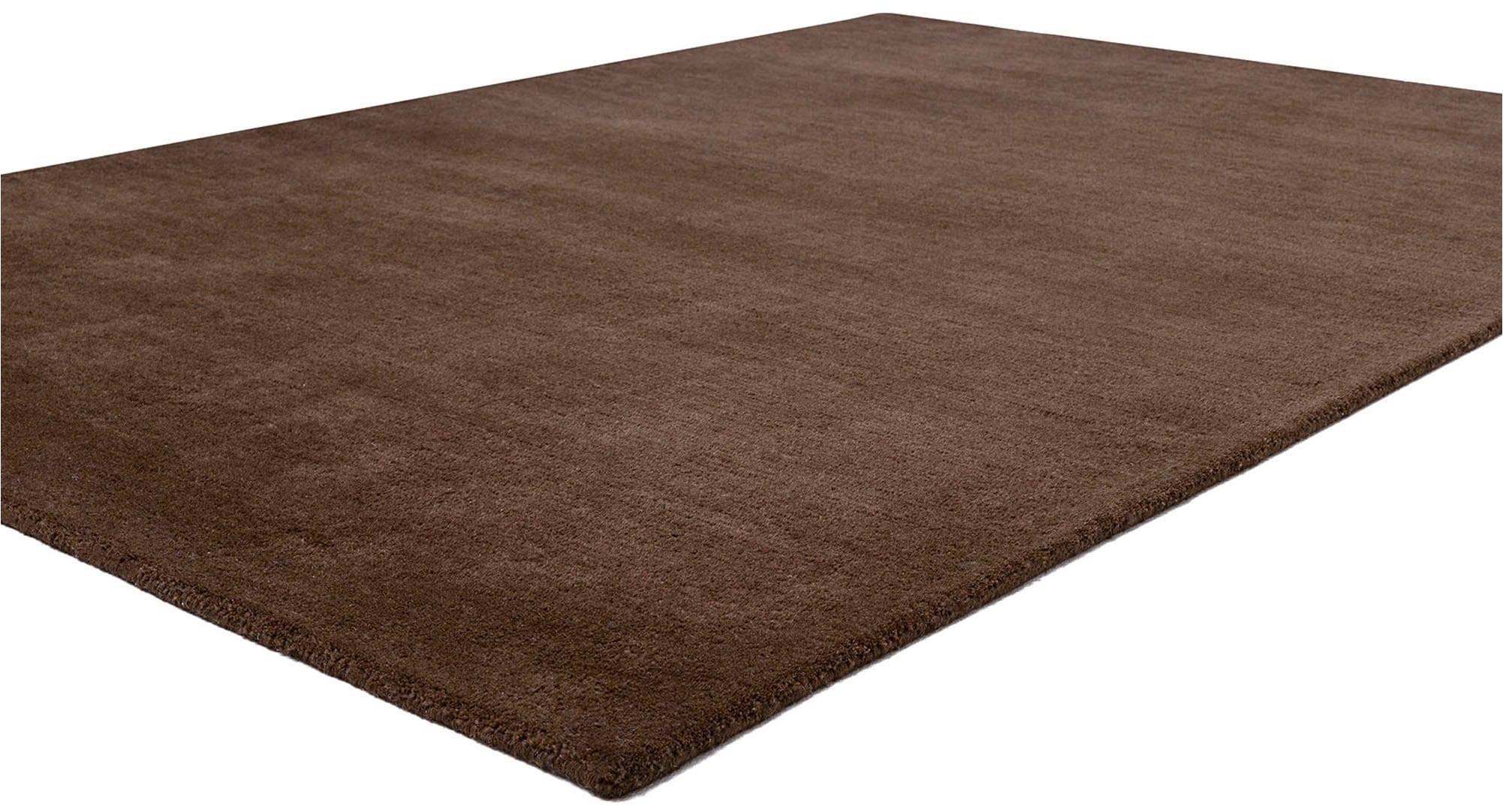 my home Wollteppich »Gabbo Natur, Handgefertigt, Teppich, reine Wolle, meliert« rechteckig 14 mm Höhe reine Wolle, Uni,handgewebt, Wohnzimmer, Schlafzimmer, Esszimmer