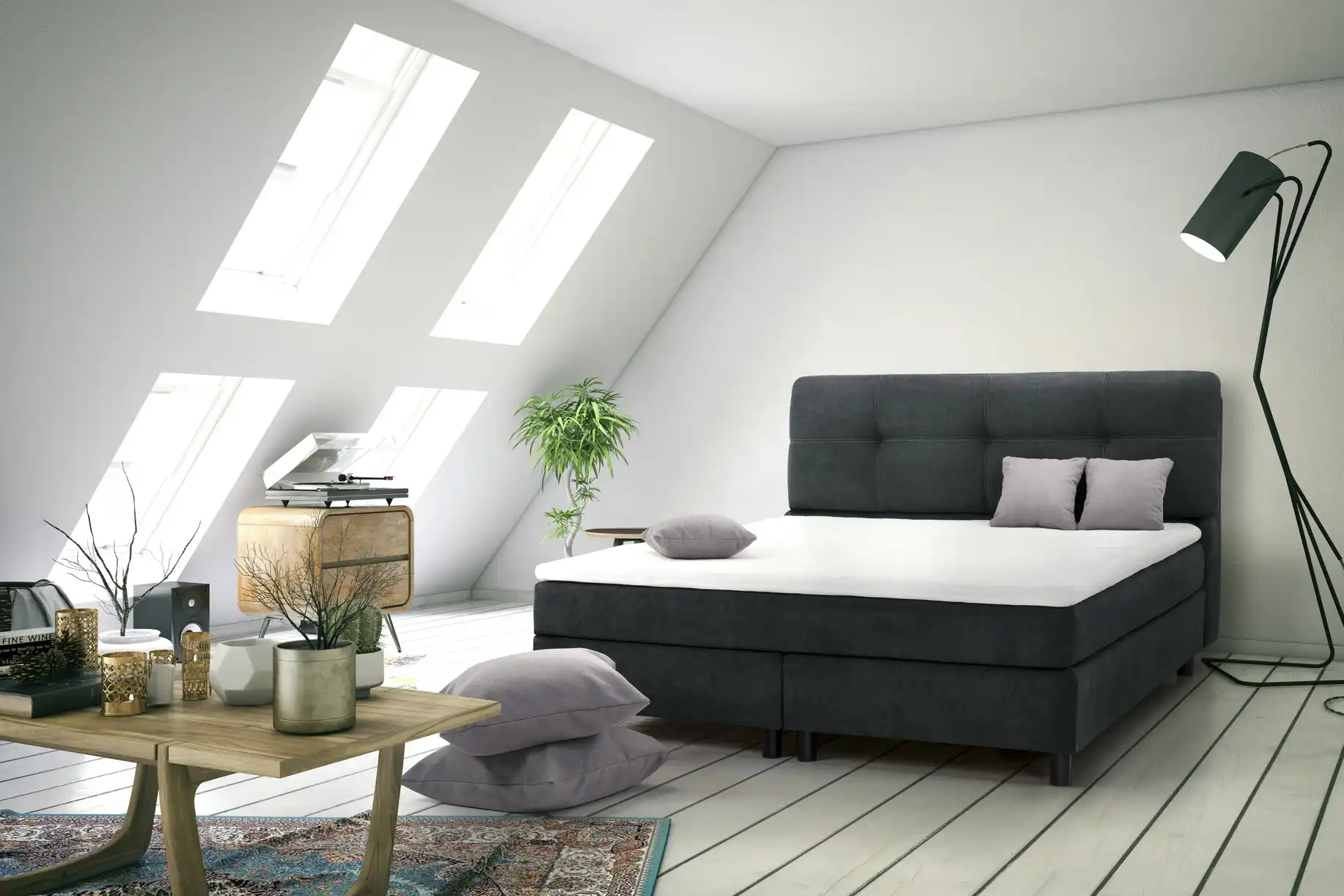 SKAGEN BEDS Boxspringbett Vegg Towel
