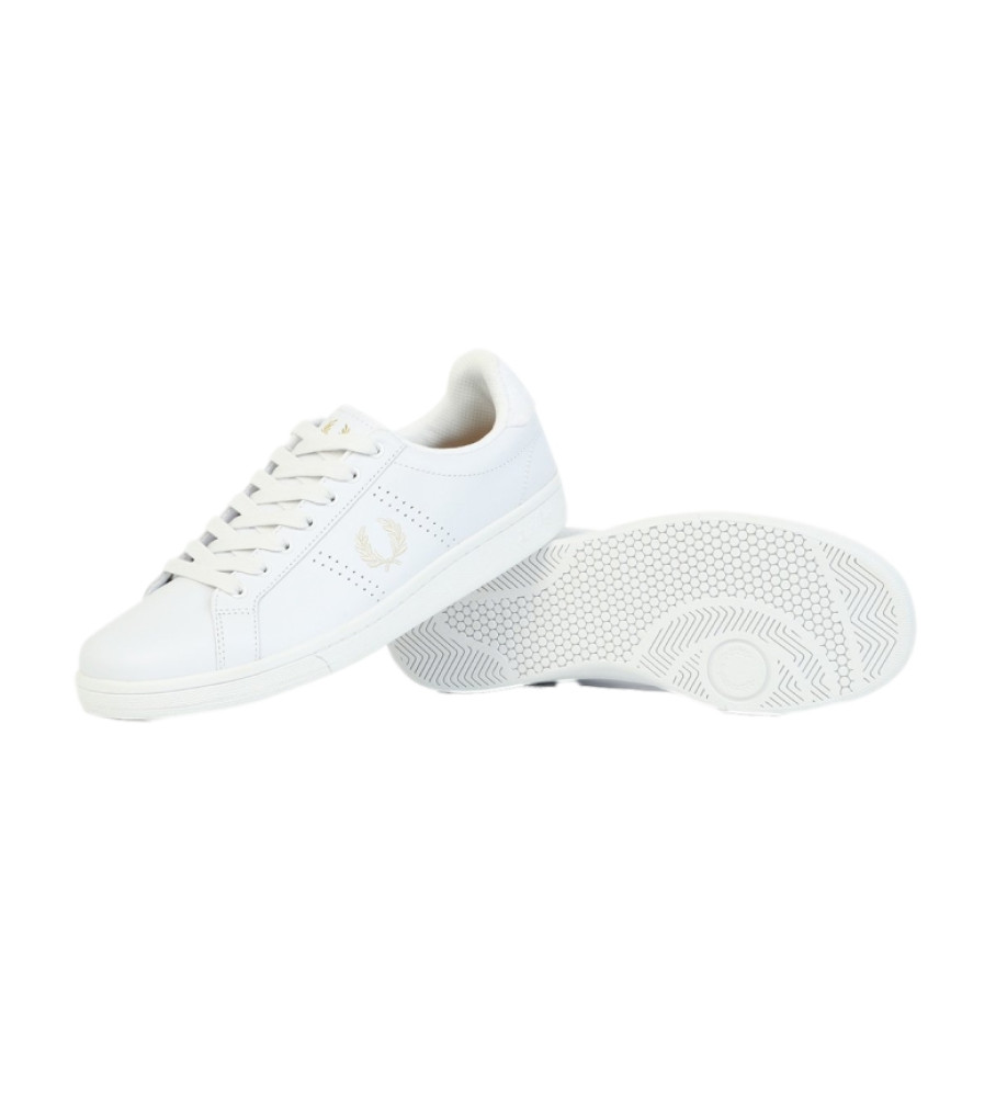 Tênis de couro Fred Perry B721 branco