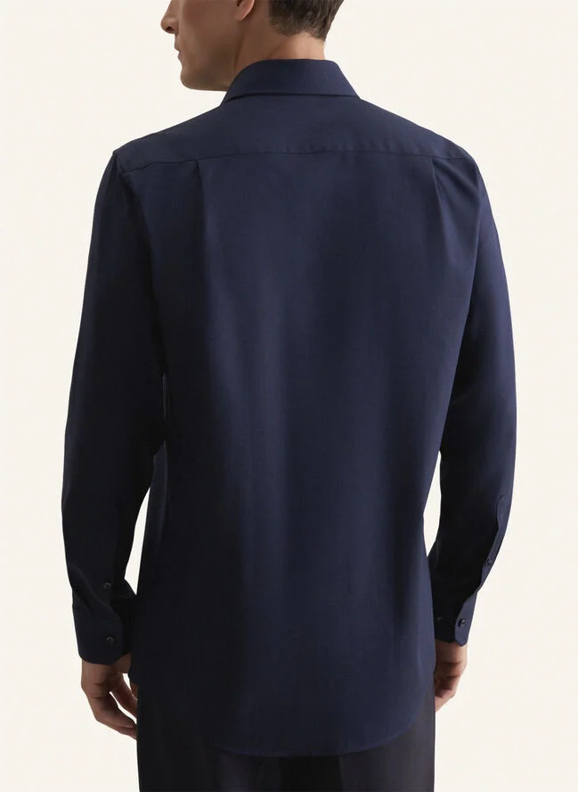 Seidensticker Business Shirt Regular Long sleeve Kent-Collar Uni Blue