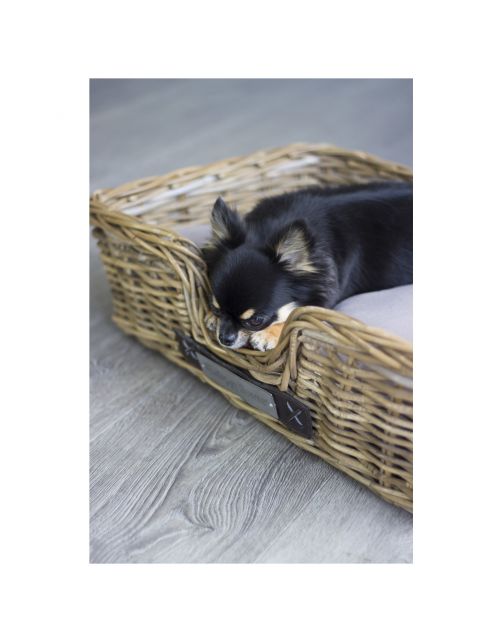 Happy-House Rieten Mand Recht Naturel - Hondenmand