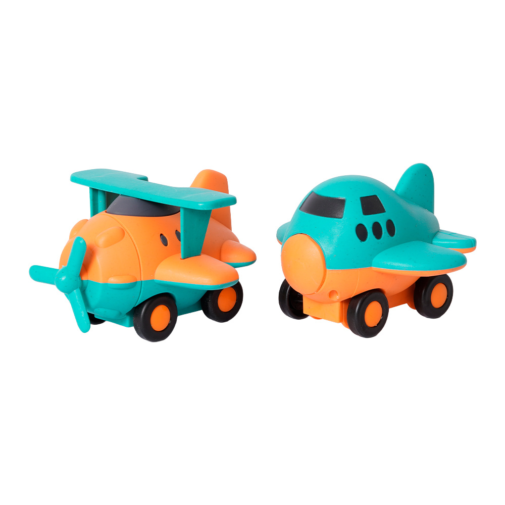 Speelgoedtopdeals BIOplastic Helikopter en Vliegtuig - 9,5 cm