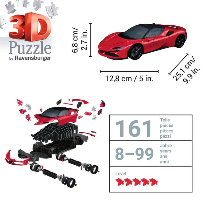 3D Puzzle - Ferrari SF 90 Stradale - 161 Teile